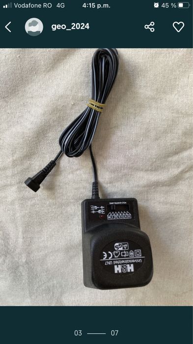 Alimentator putere reglabila 3v, 4.5v, 5v. 6v. 7,5v. 9v. 12v.