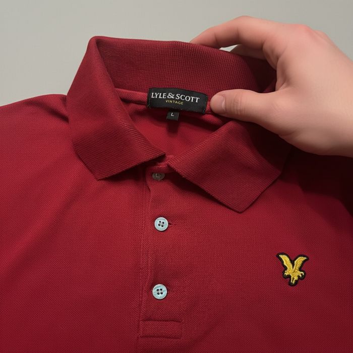 Lyle & Scott, бордовый, размер L.