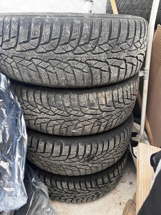 Set 4 Jante Oțel 5x100 R15 + Anvelope Iarnă Nokian 185/60 R15 – Seat Ibiza IV, VW, Skoda