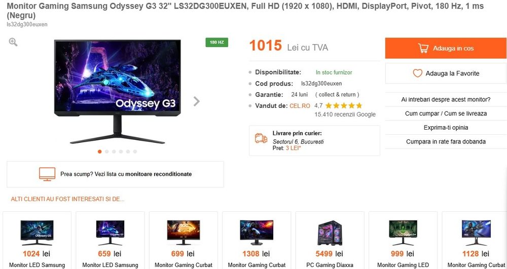 Monitor Samsung 32 inch