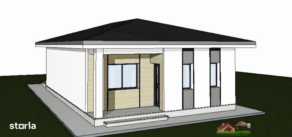 Case individuale Plan Parter 3 camere 76mp Teren 300 mp Lunca Cetățuii