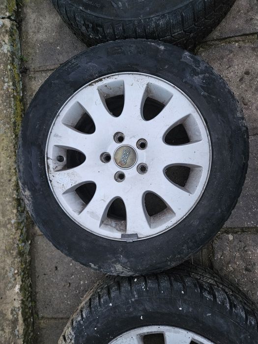 Лети джанти 16 5х112 с ъс зимни гуми 205 55 16 за Audi Vw Seat Skoda
Л