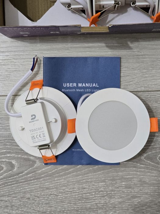 Set 6 spoturi LED DUSKTEC încastrate inteligente, cu Alexa