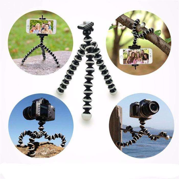 Trepied FLEXIBIL cu suport pentru TELEFON aparat foto Samsung iPhone