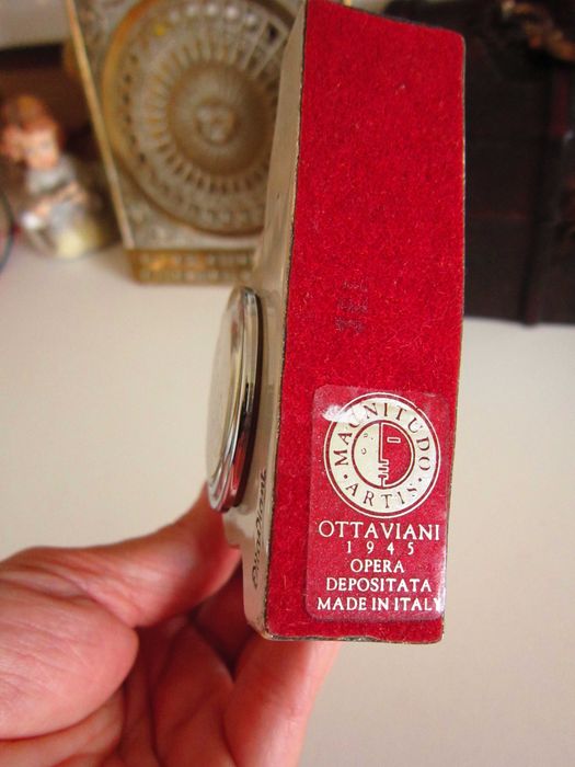 cadou rar Cal cu Ceas mic argintat Ottaviani Italia '80