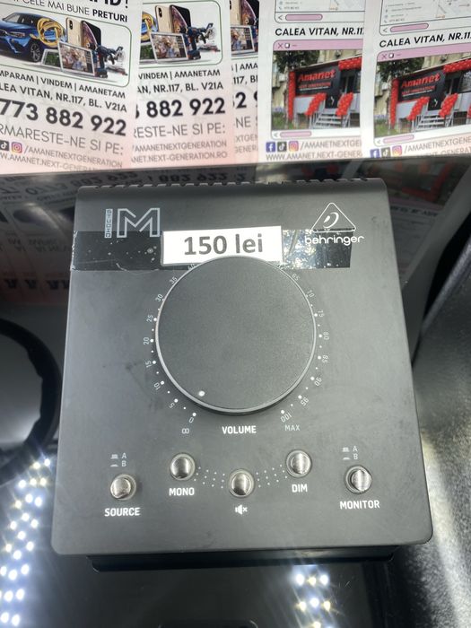 Amanet Next Generation/Controller volum Behringer Studio M