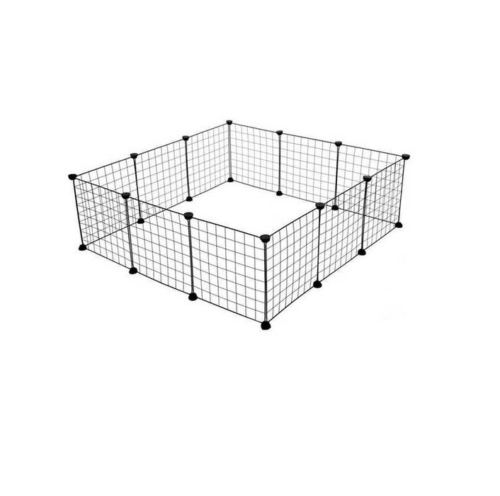 Метална клетка - парк Mercado Trade, За домашни любимци, Черен