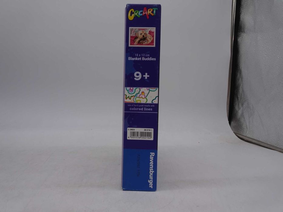 Set pictura pe numere CreArt - Catelus si pisicuta pe patura