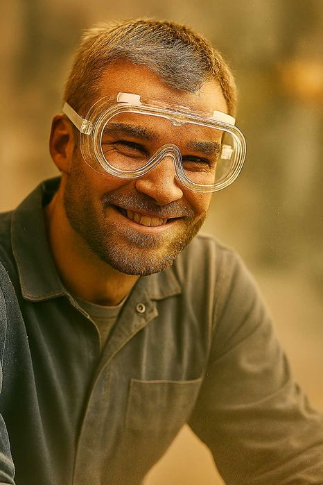 Очки защитные от пыли, для работы в пыльной среде.