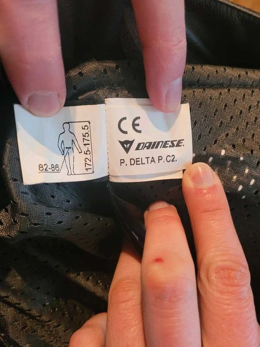 Pantaloni moto piele Dainese Delta Pro Evo C2, marime 48