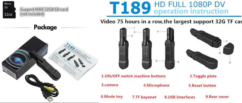 Pix cu camera ascunsa FULL HD 1080P, FOTO 12MP, 5.5 ore. Nou!