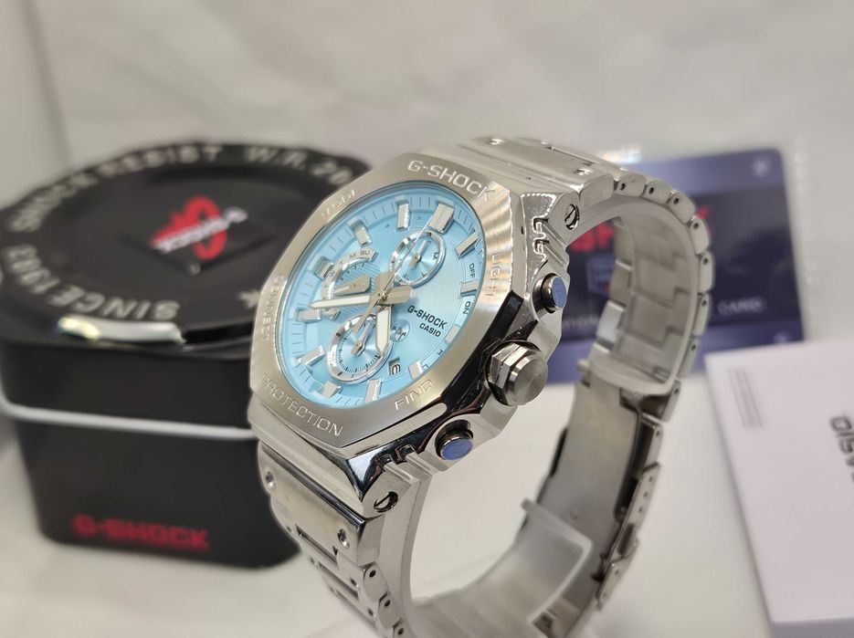 Ceas Sport Barbatesc Casio g shock GMC B2100 Silver ciel ,Nou,Garantie 2 ani