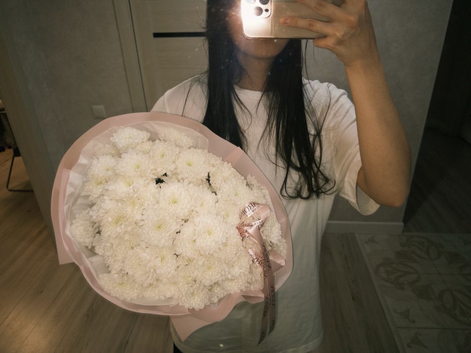 Свежие цветы: хризантемы!