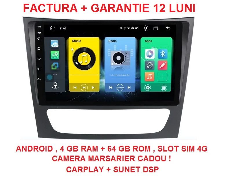 Navigatie Mercedes E Class W211 CLS W219 4GB Camera Marsarier Garantie