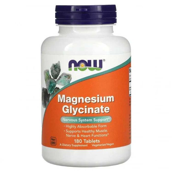 NOW Foods Magnesium Glycinate Глицинат магния магний magniy glisinat