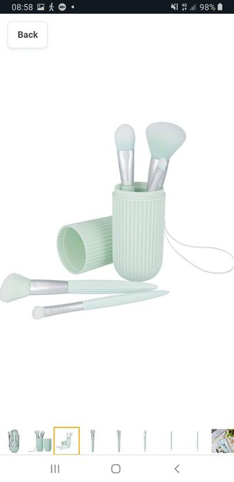 Set pensule machiaj Neo Mint by Parsa Beauty, nou, cutie sigilata.