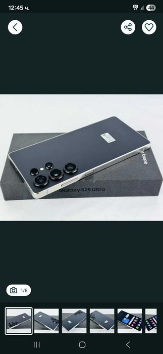 НОВ! Samsung Galaxy S25 Ultra 5G 256GB 12RAM Black Гаранция!