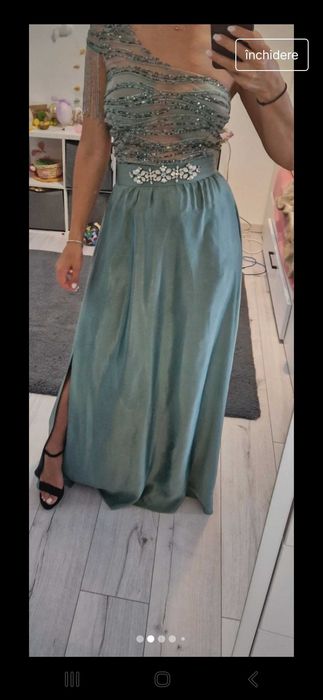Rochie verde Bby, marimea xs, 34