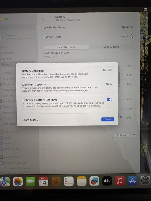 MacBook Pro 13 M2 2022 - 33 cicluri