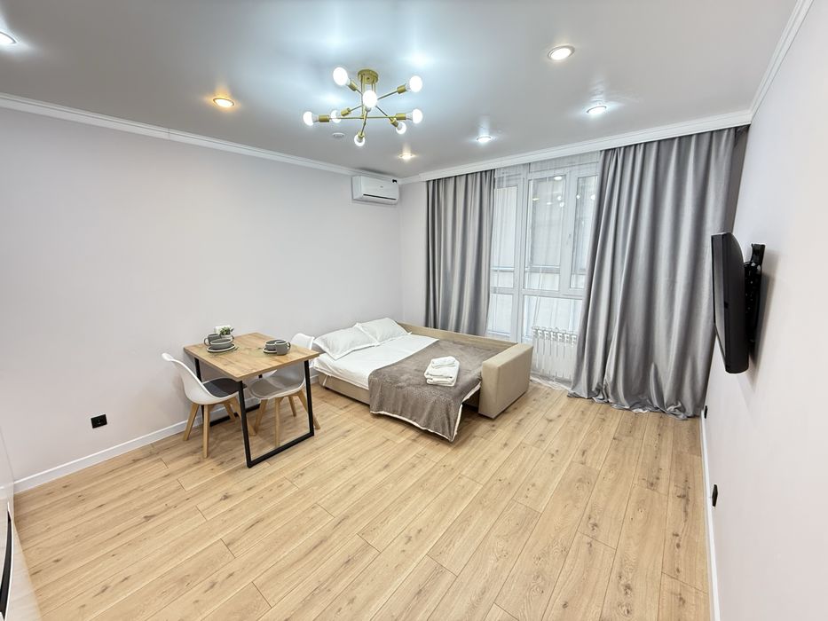 Сдается студия почасам мкр Шугыла 1-ком.