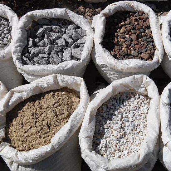 Щебень в мешках
В мешке