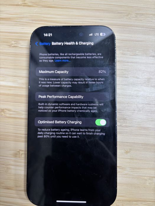 iPhone 14 pro, 256 GB, baterie 82%