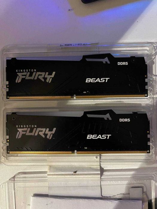 Kingston FURY Beast RGB DDR5 32GB (2x16) 6000MHz — Новая (Open Box)