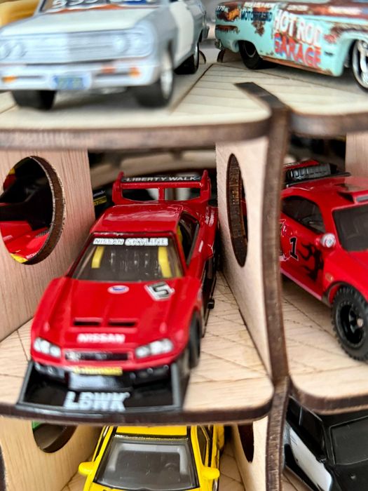 2 x Suport de mașinuțe 1:64 – Hot Wheels, Matchbox, Bburago 60 locuri
