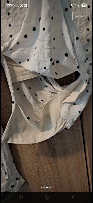 Bluza tip camasa Jacquemus 36 cu buline si decupaje, eleganta