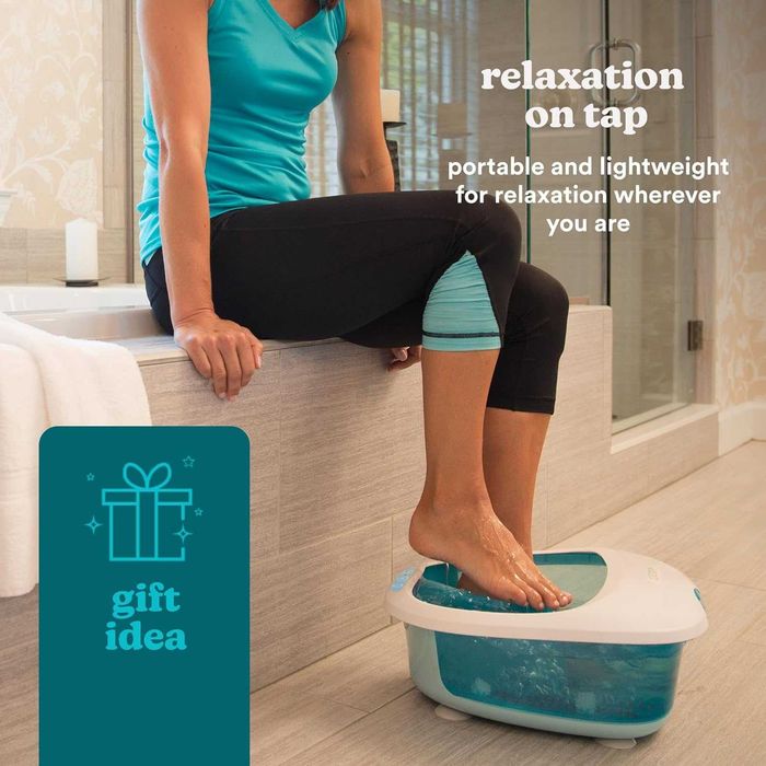 HoMedics Deluxe спа за крака масажор с функция за затопляне/мехурчета