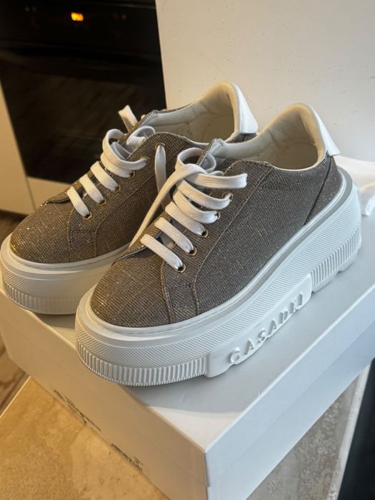 Casadei Nexus Triniton – sneakers Platinum, mărimea 38