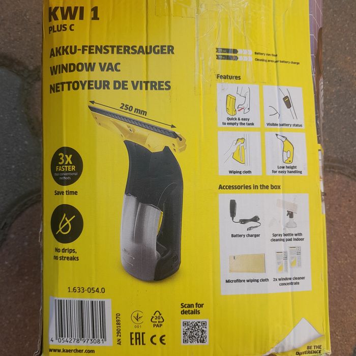 Vand aspirator geamuri Karcher