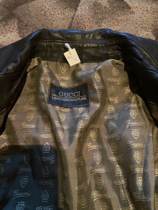 Кожаная куртка Гуччи