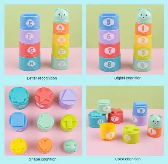 Образователни чаши цифри и букви