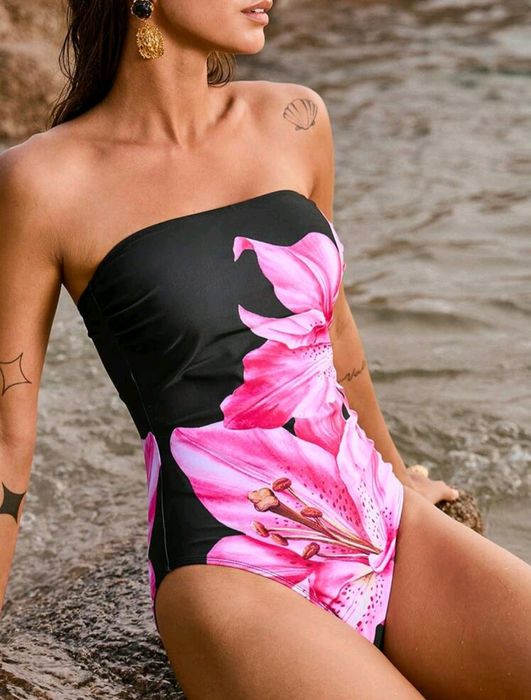 Промо!!! Нов цял дамски бански #XL