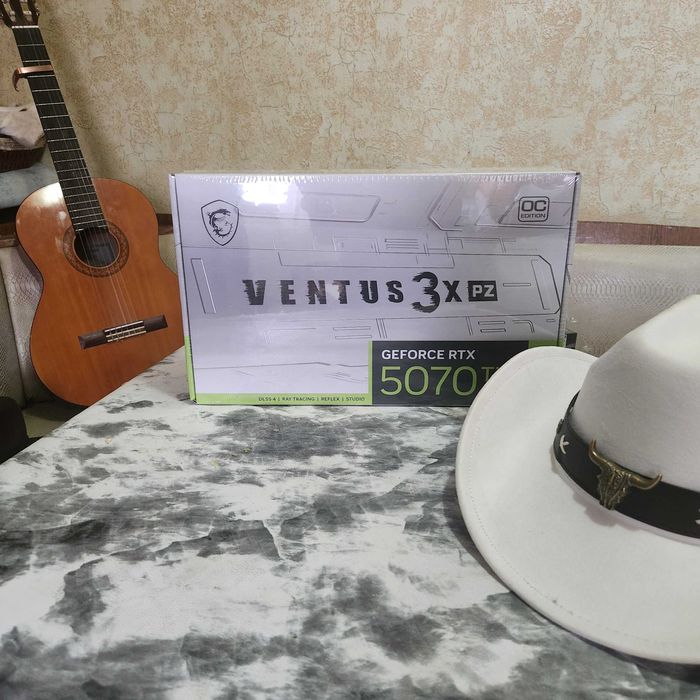 MSI Ventus RTX 5070 Ti 16GB White — белая мощь нового поколения