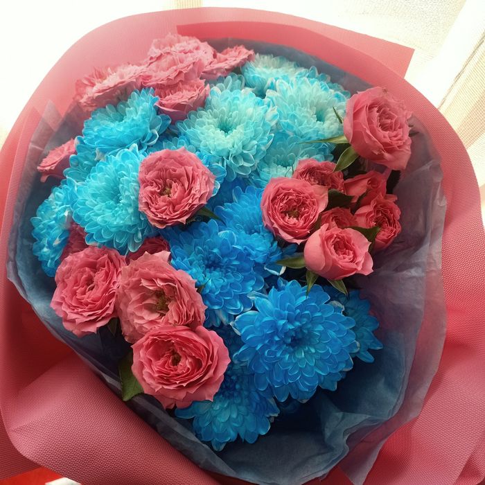 Роза,хризантема цветы букет