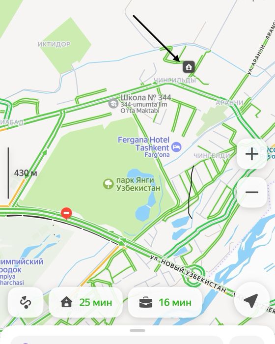 Продается земельный участок. Рядом с парком Янги Узбекистан