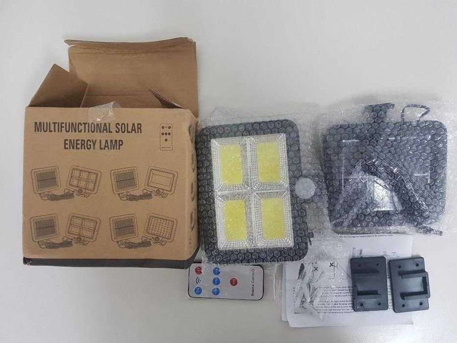 Lampa 128 Leduri Solara+ senzor de miscare +telecomanda. Nou ambalata!