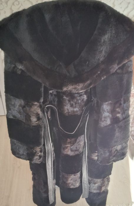 Шуба мутон натуральная