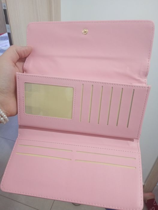 Portofel damă roz