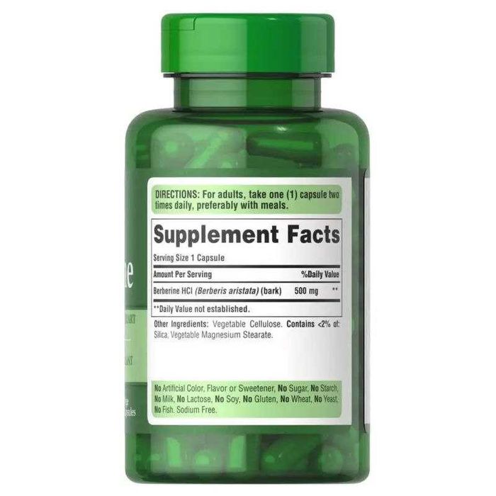 Берберин Puritan's Pride Berberine 500мг 60 капсул Америка