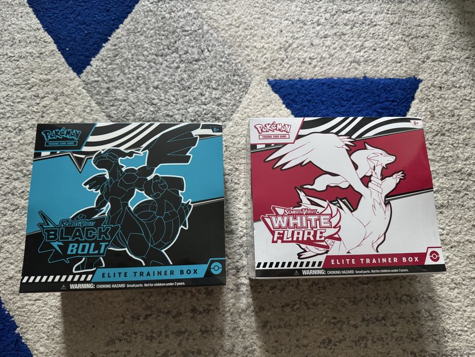 Pokémon TCG Scarlet & Violet – White Flare & Black Bolt Elite Trainer Box – Set 2 bucăți