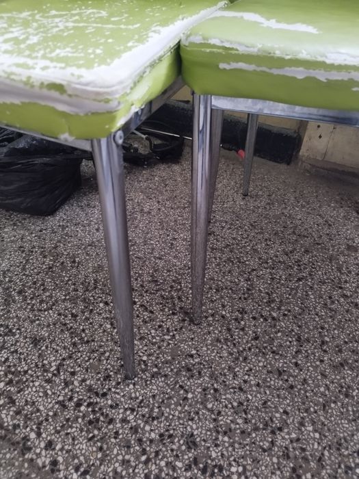 Кухненски стол ,еко кожа и метал