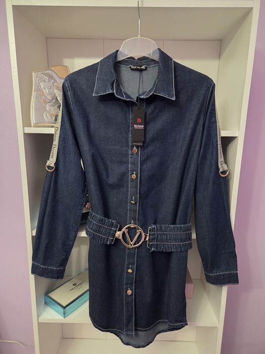 Разкошна дамска  рокля деним