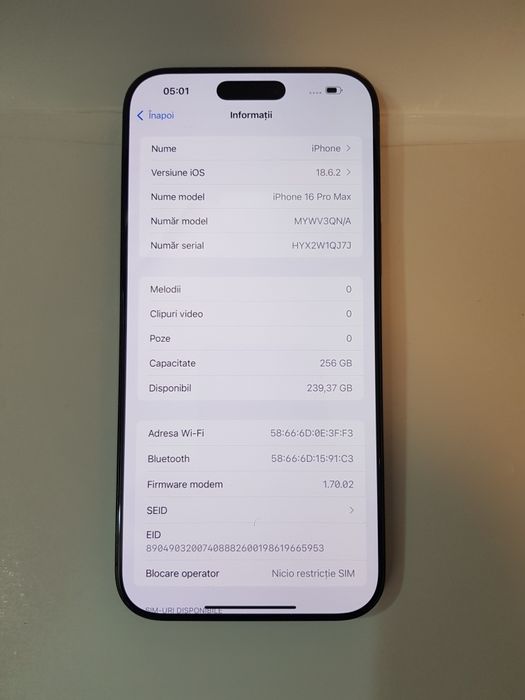 Iphone 16 pro max/ 256gb/neverlocked
