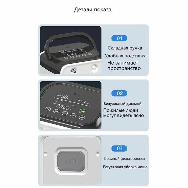 Кислородный концентратор нового поколения 1-9литровый, 30-93% качество