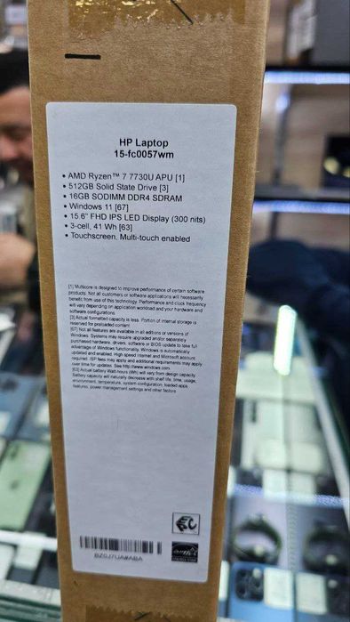 HP 15-fc0057wm 15.6" FHD Touchscreen