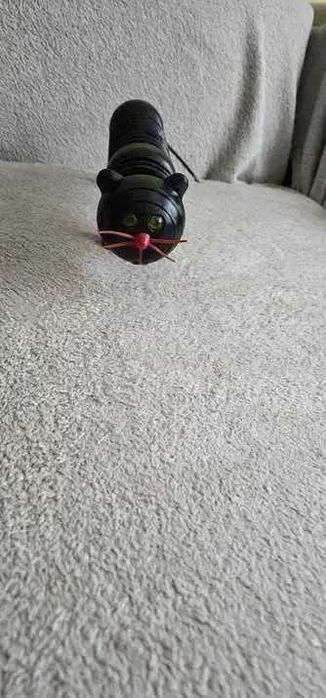 pisica armonica lunga neagra cu mustati  jucarie de colectie