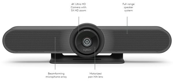 Конференц-камера Logitech MeetUp
Съемка Ultra HD (4K)
3840x2160 пикс 3